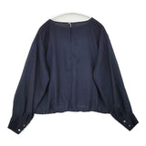 URBAN RESEARCH ボートネックギャザーブラウス UR44-23F005 ブラウス シャツ ネイビー レディース アーバンリサーチ【中古】6-0823M∞