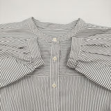 URBAN RESEARCH Sonny Label フロントタックバンドカラーシャツ ストライプ 長袖シャツ 26SS ホワイト ブラック レディース アーバンリサーチサニーレーベル【中古】6-0519M♪