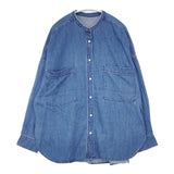 URBAN RESEARCH DOORS デニムバンドカラーシャツ DRA4-23A115 長袖シャツ 25SS ブルー レディース アーバンリサーチドアーズ【中古】6-0823M∞