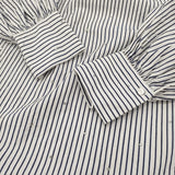 ITEMS URBAN RESEARCH ホットフィックス2WAYブラウス ストライプ シャツ 26SS ホワイト ブルー レディース アイテムズアーバンリサーチ【中古】6-0519M♪