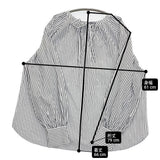 ITEMS URBAN RESEARCH ホットフィックス2WAYブラウス ストライプ シャツ 26SS ホワイト ブルー レディース アイテムズアーバンリサーチ【中古】6-0519M♪