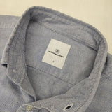 uniform experiment BACK CONCEALED POCKET BIG B.D SHIRT UE-202034 長袖シャツ ブルー メンズ ユニフォームエクスペリメント【中古】6-0815M∞