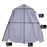 uniform experiment BACK CONCEALED POCKET BIG B.D SHIRT UE-202034 長袖シャツ ブルー メンズ ユニフォームエクスペリメント【中古】6-0815M∞