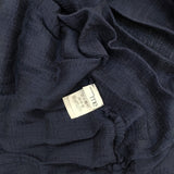 me ISSEY MIYAKE シースルークレープ プリーツ MI31FT553 Ｔシャツ カットソー ネイビー レディース ミー イッセイミヤケ【中古】6-0526S♪
