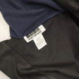 ISSEY MIYAKE 1325. 変形 アシンメトリー サイズ2 Ｔシャツ カットソー ブラック ネイビー レディース イッセイミヤケ1325.【中古】6-0526S♪