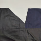 ISSEY MIYAKE 1325. 変形 アシンメトリー サイズ2 Ｔシャツ カットソー ブラック ネイビー レディース イッセイミヤケ1325.【中古】6-0526S♪