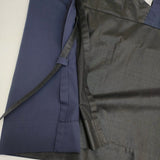 ISSEY MIYAKE 1325. 変形 アシンメトリー サイズ2 Ｔシャツ カットソー ブラック ネイビー レディース イッセイミヤケ1325.【中古】6-0526S♪