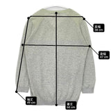 TRUSSARDI TRU ボーダー コットン セーター ニット グリーン グレー レディース トラサルディ【中古】6-0823M∞