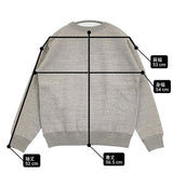 R&D.M.Co- バキュームボーイスウェットシャツ 定価24200円 7971 サイズL 裏起毛 ヘザーグレー レディース オールドマンズテーラー【中古】6-0519T♪