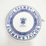 R&D.M.Co- LONDON BLUE WILLOW PLATE POUCH ロンドン ブルーウィロープレートポーチ ポーチ シロ アオ レディース オールドマンズテーラー【中古】6-0518G◎