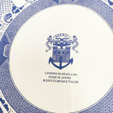 R&D.M.Co- LONDON BLUE WILLOW PLATE POUCH ロンドン ブルーウィロープレートポーチ ポーチ シロ アオ レディース オールドマンズテーラー【中古】6-0518G◎