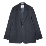 MARW UNITED ARROWS チェック シングルブレスト テーラードジャケット ブラック ネイビー レディース マルゥユナイテッドアローズ【中古】6-0823M∞