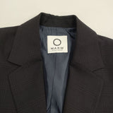 MARW UNITED ARROWS チェック シングルブレスト テーラードジャケット ブラック ネイビー レディース マルゥユナイテッドアローズ【中古】6-0823M∞