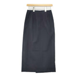 MARW UNITED ARROWS チェック ラップ風 ロングスカート ブラック ネイビー レディース マルゥユナイテッドアローズ【中古】6-0823M∞