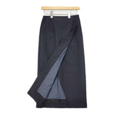MARW UNITED ARROWS チェック ラップ風 ロングスカート ブラック ネイビー レディース マルゥユナイテッドアローズ【中古】6-0823M∞