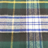 JOHNSTONS OF ELGIN カシミヤ チェック スコットランド製 マフラー ストール ネイビー グリーン レディース ジョンストンズオブ エルガン【中古】6-0911T◎