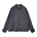BEAUTY&YOUTH UNITED ARROWS リネンブレンドシアーシャツ 長袖シャツ チャコールグレー レディース ビューティアンドユース【中古】6-0823M∞
