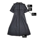 green label relaxing ウエストフィットショートスリーブシャツワンピース スキッパー 24SS ネイビー レディース グリーンレーベルリラクシング【中古】6-0607S♪