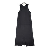 BEAUTY&YOUTH UNITED ARROWS コットン ダブルフェイス マキシワンピース 日本製 ワンピース 23SS ネイビー レディース ビューティアンドユース【中古】6-0609S△