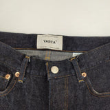 YAECA デニムスリムテーパード 6-14W サイズ28 デニムパンツ ネイビー INDIGO レディース ヤエカ【中古】6-0823G∞