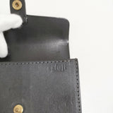safuji こさいふ（L) mini wallet レザー ウォレット 小銭入れ カード入れ お札入れ 財布 ブラック レディース サフジ【中古】6-0519G♪