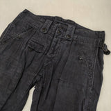 Nigel Cabourn 8060050100 リネンコットン サイズ32 製品染め パンツ ネイビー メンズ ナイジェルケーボン【中古】6-0815G∞
