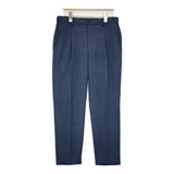a day in the life UNITED ARROWS リネンライクスラブツイル1プリーツイージーパンツ 吸水速乾 パンツ ネイビー メンズ アデイインザライフ【中古】6-0630M♪