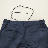 a day in the life UNITED ARROWS リネンライクスラブツイル1プリーツイージーパンツ 吸水速乾 パンツ ネイビー メンズ アデイインザライフ【中古】6-0630M♪