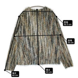 FREAK'S STORE リラックスフィット シャギーニット マルチストライプ カーディガン カーディガン 25AW ブルーグリーン メンズ フリークスストア【中古】6-0918T♪