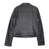 23区 ラムレザー ブルゾン 羊革 サイズ38 ジャケット ブラック レディース ニジュウサンク【中古】6-1005T∞
