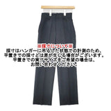 GYMPHLEX ウール ライククロス ストレートパンツ センタープレススラックス GY-E0151 パンツ チャコールグレー レディース ジムフレックス【中古】6-0907G∞
