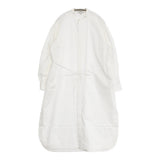 HYKE T/C BALLOON SLEEVE DRESS バルーンスリーブドレス 242-16223 サイズ1 ワンピース ホワイト レディース ハイク【中古】6-0619M♪