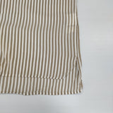 MARGARET HOWELL 578-0152612 BLOD STRIPE COTTON SILK ストライプ コットンシルク ブラウス シャツ ベージュ ホワイト レディース マーガレットハウエル【中古】6-0609S△