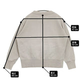 MHL./LOOPWHEELER 595-1269500 LIGHT LOOPBACK COTTON トレーナー スウェット グレー レディース エムエイチエル/ループウィラー【中古】6-0803M∞