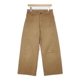 MHL. WASHED COTTON DRILL TROUSERS 595-0140501 コットン パンツ ブラウン レディース エムエイチエル【中古】6-0907G∞