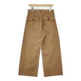 MHL. WASHED COTTON DRILL TROUSERS 595-0140501 コットン パンツ ブラウン レディース エムエイチエル【中古】6-0907G∞