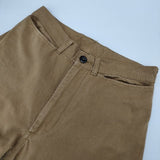 MHL. WASHED COTTON DRILL TROUSERS 595-0140501 コットン パンツ ブラウン レディース エムエイチエル【中古】6-0907G∞