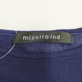 mizuiro-ind アシンメトリードルマンニットワンピース 1-221157 半袖 ワンピース コン レディース ミズイロインド【中古】6-0709S◎