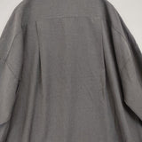mizuiro-ind ポリエステルレーヨン シャツワンピ 日本製 ワンピース グレー レディース ミズイロインド【中古】6-0907M∞