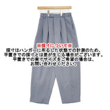 mizuiro-ind ワイド タック ポリエステル サイズ2 イージースラックス パンツ ブルーグレー レディース ミズイロインド【中古】6-0907G∞
