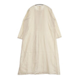 evam eva fine pleats one piece 定価37400円 E201T075 サイズ1 コットンカシミヤ プリーツ ワンピース 20SS ベージュ レディース エヴァムエヴァ【中古】6-0619M♪