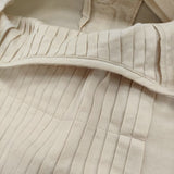 evam eva fine pleats one piece 定価37400円 E201T075 サイズ1 コットンカシミヤ プリーツ ワンピース 20SS ベージュ レディース エヴァムエヴァ【中古】6-0619M♪
