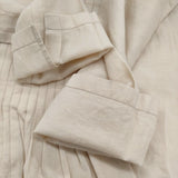 evam eva fine pleats one piece 定価37400円 E201T075 サイズ1 コットンカシミヤ プリーツ ワンピース 20SS ベージュ レディース エヴァムエヴァ【中古】6-0619M♪
