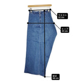 Stella McCartney 変形デザイン イタリア製 サイズ36 デニム ロングスカート ブルー レディース ステラマッカートニー【中古】6-0830G∞