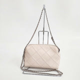 Tory Burch フレミング ソフト クロスボディバッグ 定価72600円 チェーン ショルダーバッグ ピンク レディース トリーバーチ【中古】6-0827G∞