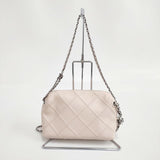 Tory Burch フレミング ソフト クロスボディバッグ 定価72600円 チェーン ショルダーバッグ ピンク レディース トリーバーチ【中古】6-0827G∞