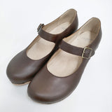 dansko Lilah Oiled Pull Up リラ メリージェーン サイズ39 サボ ワンストラップ レザー シューズ・靴 タン ブラウン レディース ダンスコ【中古】6-0519G♪