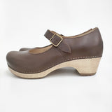 dansko Lilah Oiled Pull Up リラ メリージェーン サイズ39 サボ ワンストラップ レザー シューズ・靴 タン ブラウン レディース ダンスコ【中古】6-0519G♪