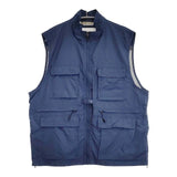 Columbia VIDORA VEST ヴィドラベスト XL PM1802 ナイロン ベスト ブルー メンズ コロンビア【中古】6-0815M∞