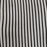 manon MNN-PT-123 STRIPE EASY PANTS ストライプ ポリエステル イージー パンツ 24SS ベージュ ブラック レディース マノン【中古】6-0913M∞